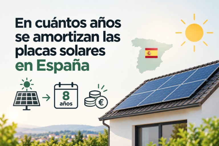 En cuántos años se amortizan las placas solares en España
