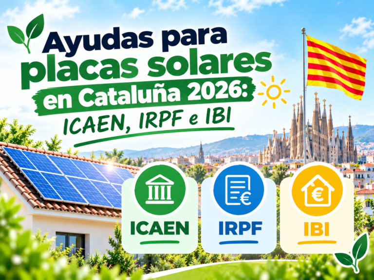ayudas placas solares Cataluña