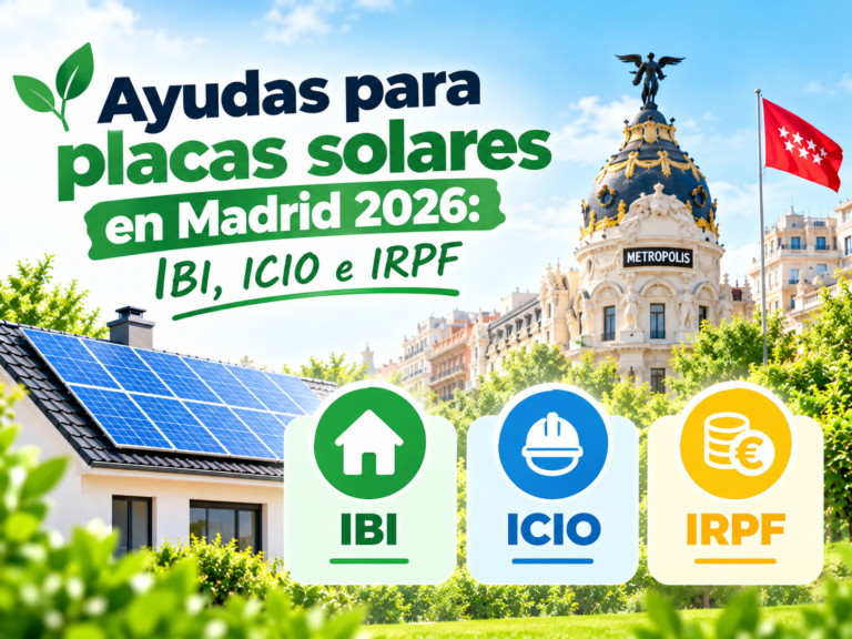 ayudas placas solares Comunidad de Madrid