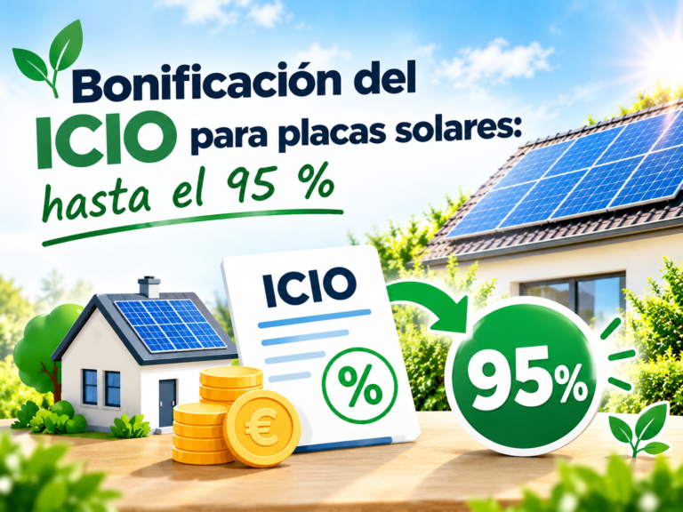 bonificación ICIO placas solares