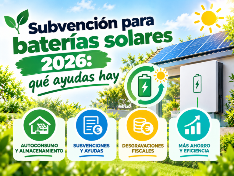 subvención baterías solares